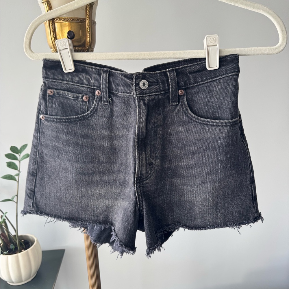 Women's Black Denim Shorts